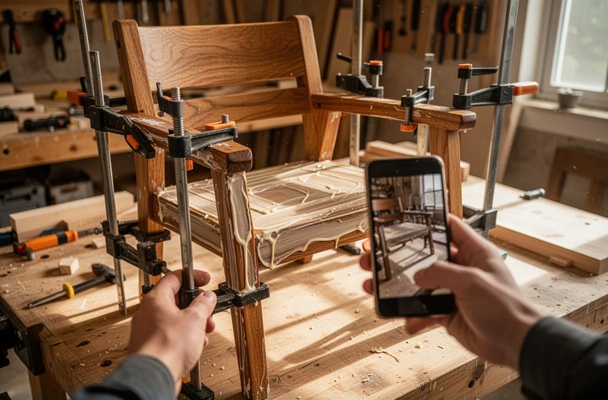 Wooden Chair Frame Repair and Regluing